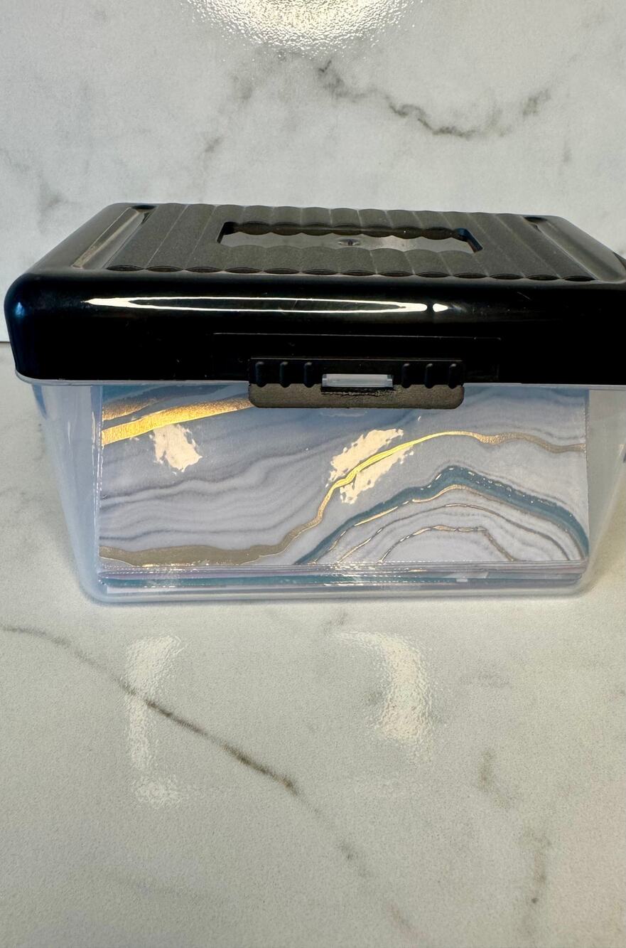 Notecard Planner Kit | ADHD 3x5 Index Card System | Storage Box + Laminated Tabs